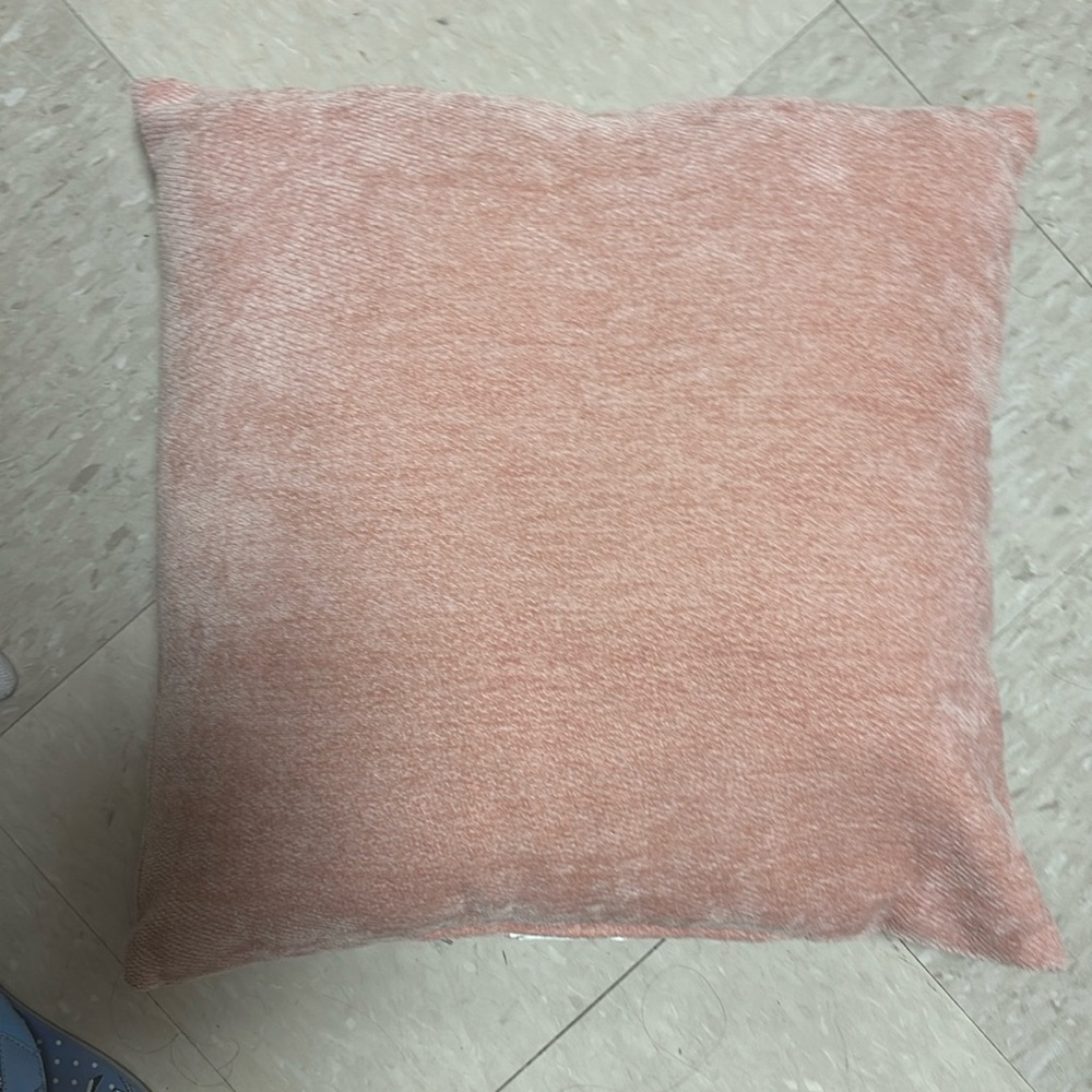 PINK THROW PILLOW SQUARE